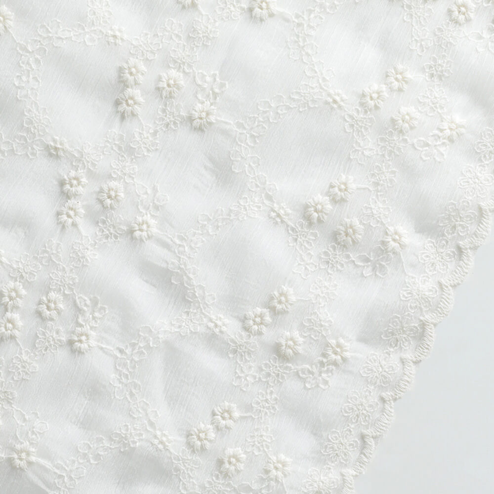 Embroidered Fabric Cotton Thread Tablecloth Cotton for Women's Wear Wh 9